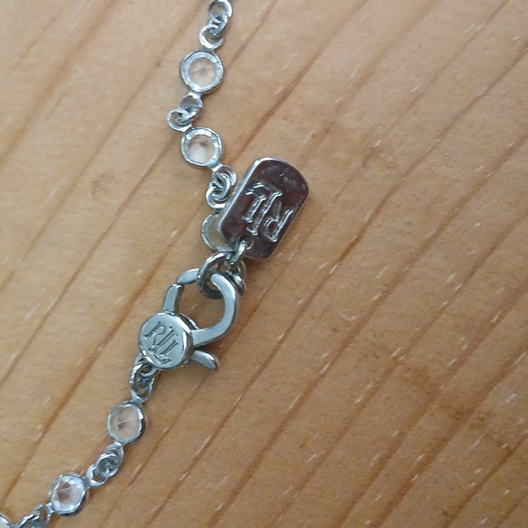 Ralph Lauren Elegant Silver and Black Crystal Women's Necklace - Picture 3 of 5